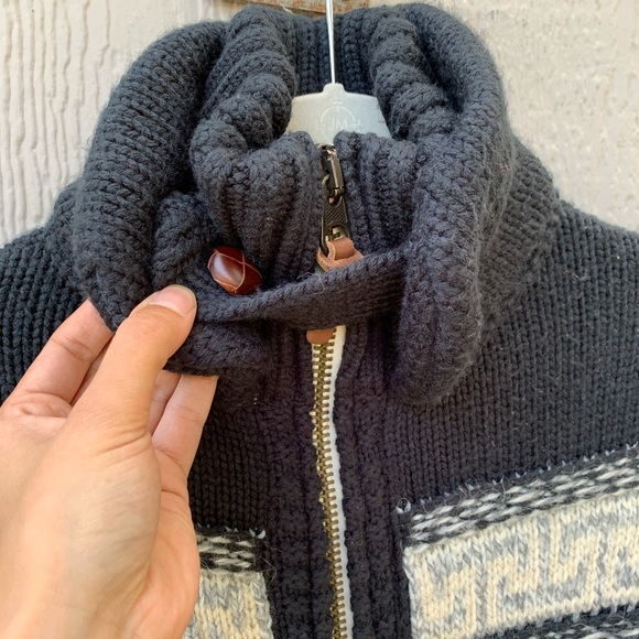 Vintage Superdry thick knit heavy sweater jacket - Picture 12 of 15